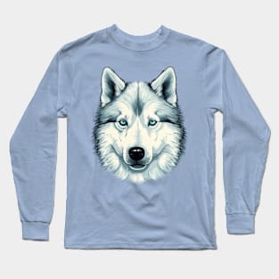 Focused Husky Long Sleeve T-Shirt